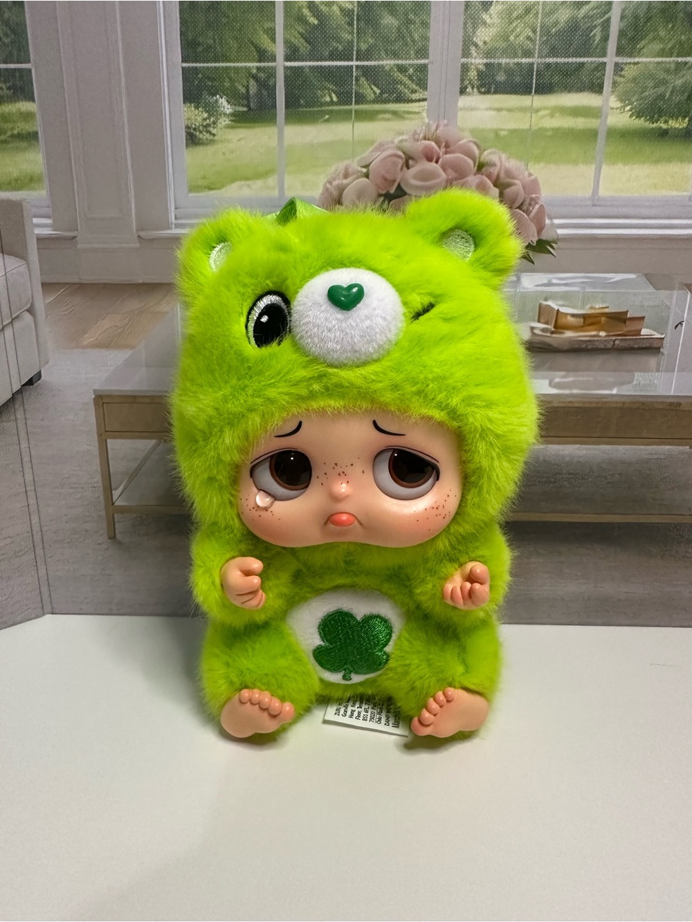 Sad baby care bear series 1 keychain Good Luck Bear